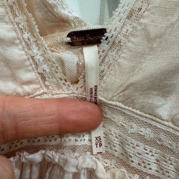 Free People Lily of The Valley Midi Dress - Peachy Keen - Xs - Picture 8 of 16